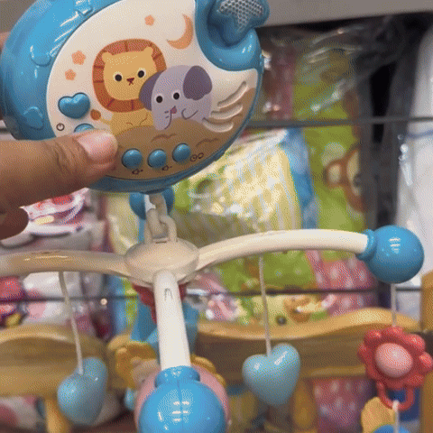 Mobile musical bébé - MusicalCribBell™ - Bleu