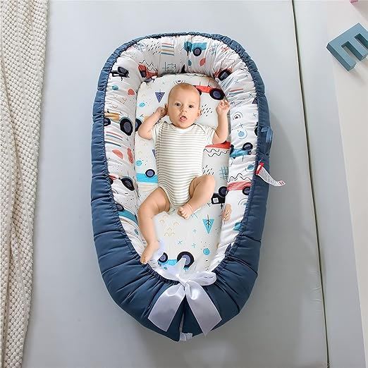 Berceau Bébé - NidPortableBébé™ - Voiture Bleue - Bonne Nuit Bébé