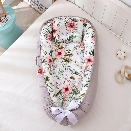 Berceau Bébé - NidPortableBébé™ - Fleurs - Bonne Nuit Bébé