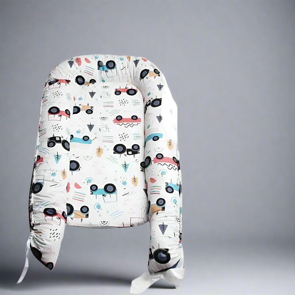 Berceau Bébé - NidPortableBébé™ - Voiture Bleue - Bonne Nuit Bébé