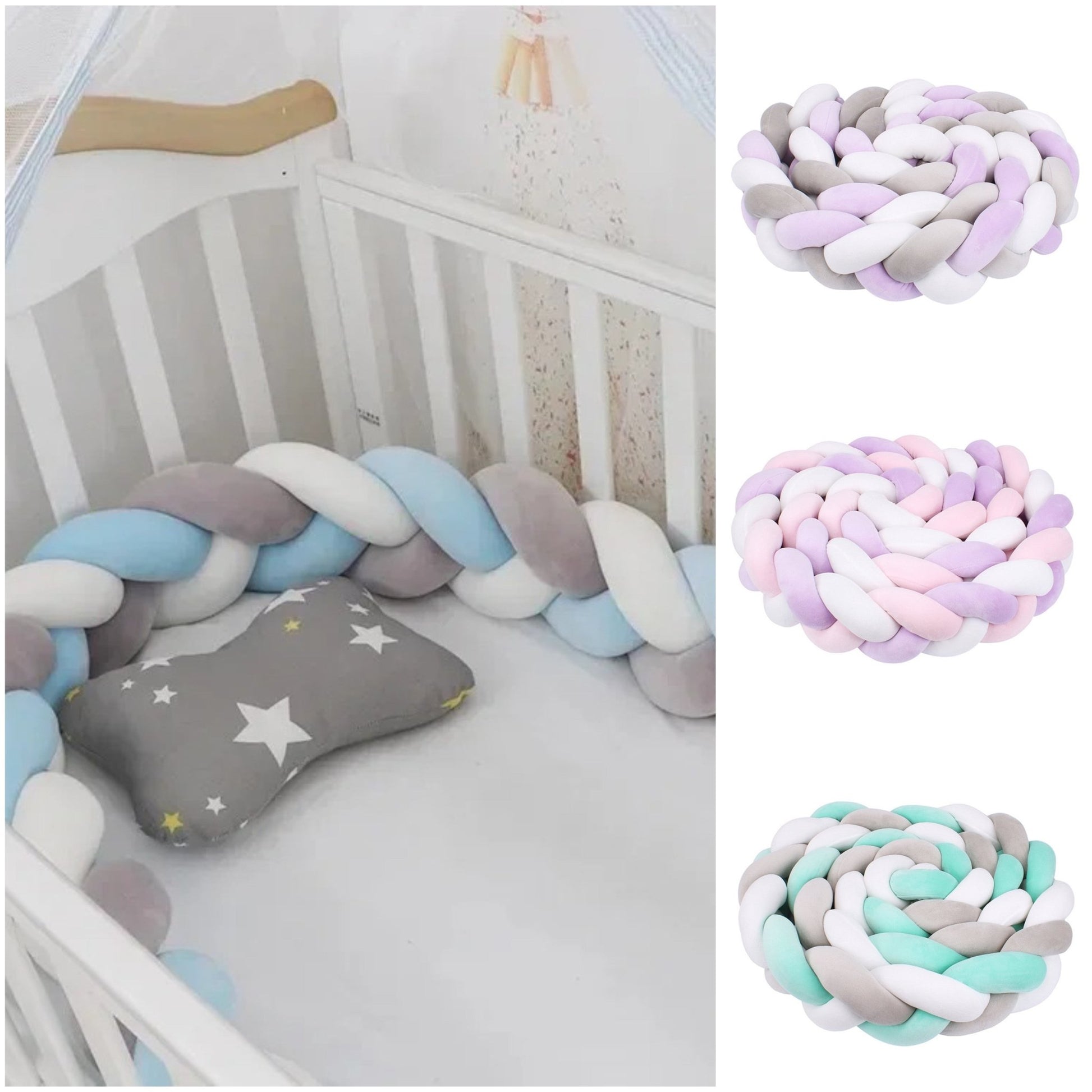 Tour de Lit Bebe - CozyKnot2™ - 3 Couleurs - Bonne Nuit Bébé