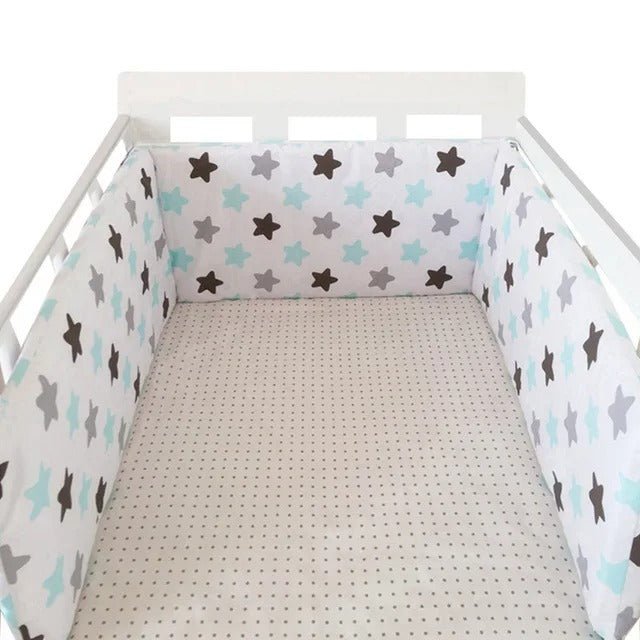 Tour de lit pare - chocs - BabyProtection™ - Étoiles - Bonne Nuit Bébé