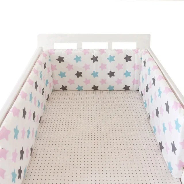Tour de lit pare - chocs - BabyProtection™ - Étoiles - Bonne Nuit Bébé