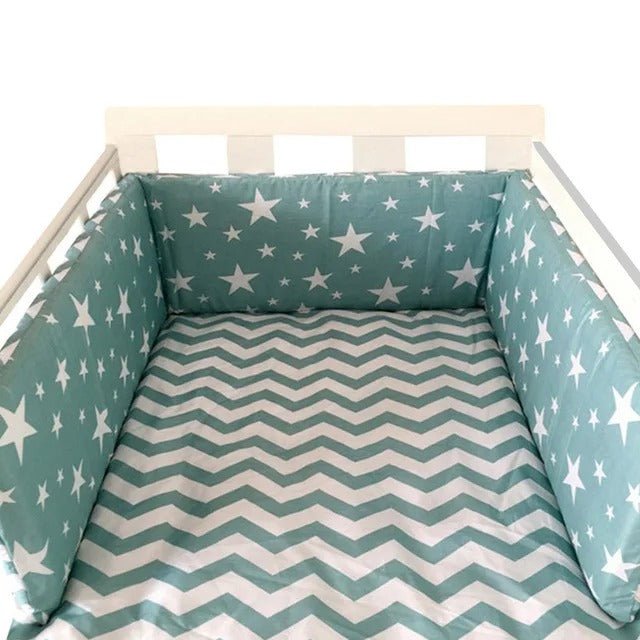 Tour de lit pare - chocs - BabyProtection™ - Étoiles - Bonne Nuit Bébé