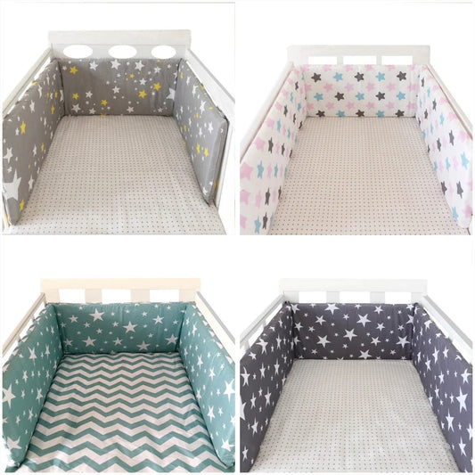 Tour de lit pare - chocs - BabyProtection™ - Étoiles - Bonne Nuit Bébé