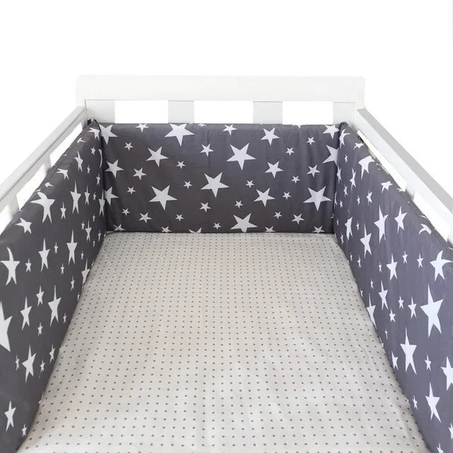 Tour de lit pare - chocs - BabyProtection™ - Étoiles - Bonne Nuit Bébé