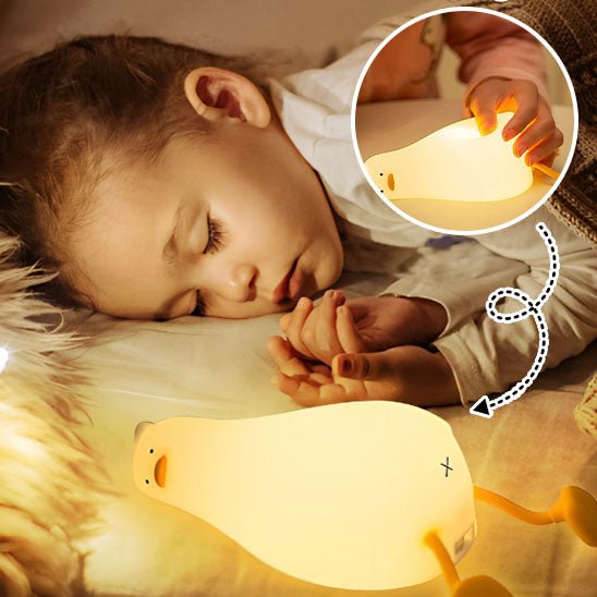 Veilleuse bébé - CartoonAnimals™ - Canard Couché - Bonne Nuit Bébé